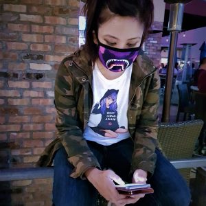 IG girl wearing a "crazy kawaii asian" shirt. not Crazy Rich Asians